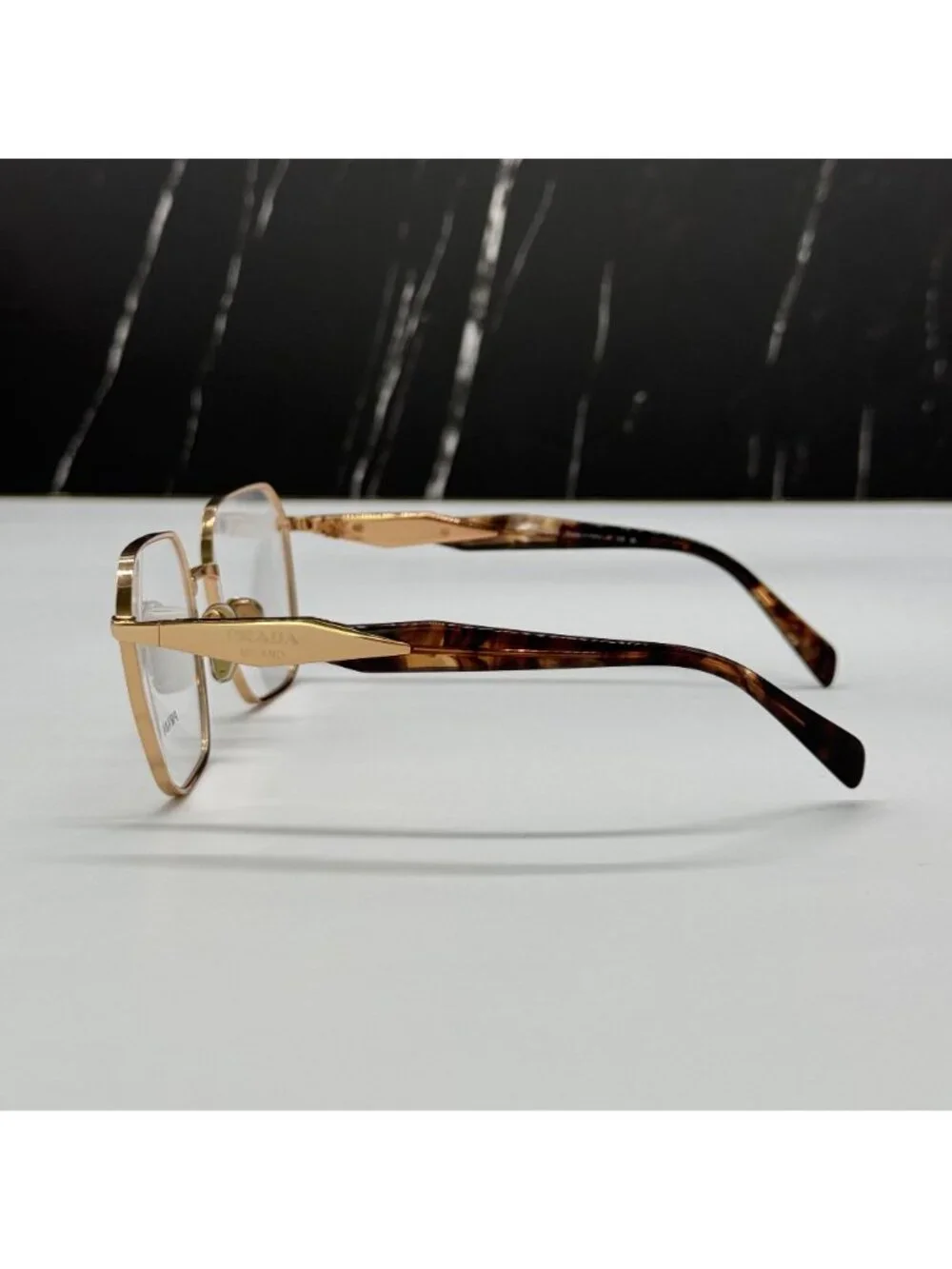 NWT Prada PR56ZV SVF1O1 Havana Gold Women Eyeglasses PR 56ZV